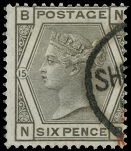 GB 1876  SG147 Pl.15 Used