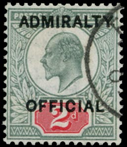 GB 1903  SGO104 Used - 2d (Admiralty Official type O10)