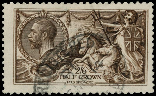 GB 1913  SG399a Used - re-entry from position R.2/1