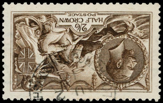 GB 1916  SG407wi Used - (Wmk. Inverted) cds example