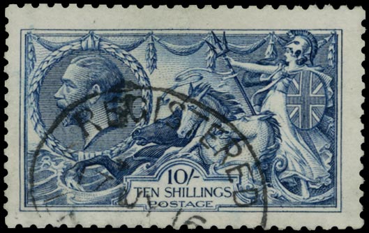 GB 1915  SG411 Used - VFU example Registered oval datestamp