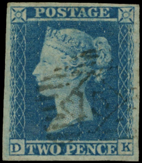 GB 1855  SG27a Pl.5 Used - Imperforate