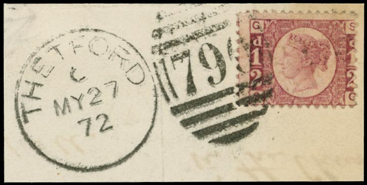 GB 1870  SG48 Pl.9 Used