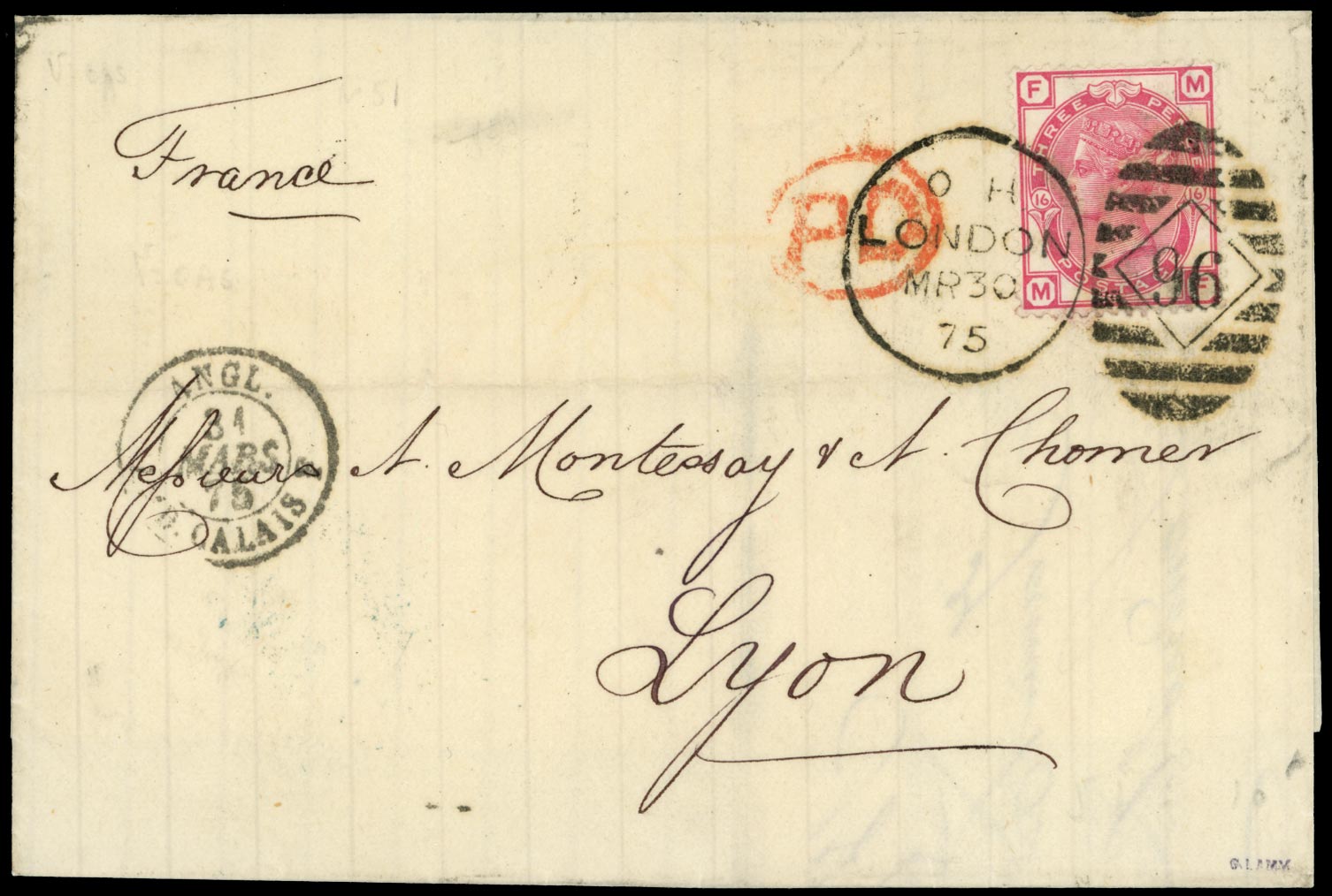 GB 1875  SG143 Pl.16 Cover