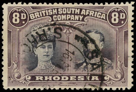 RHODESIA 1910  SG185 Used