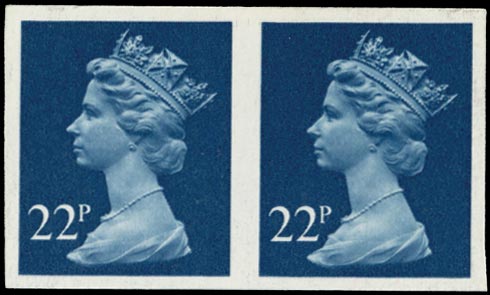 GB 1980  SGX962a Mint imperf (pair)