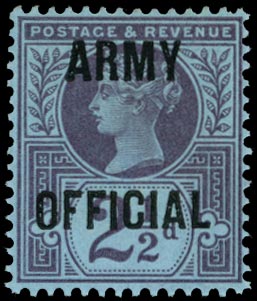 GB 1896  SGO44 Official (Army Official) U/M