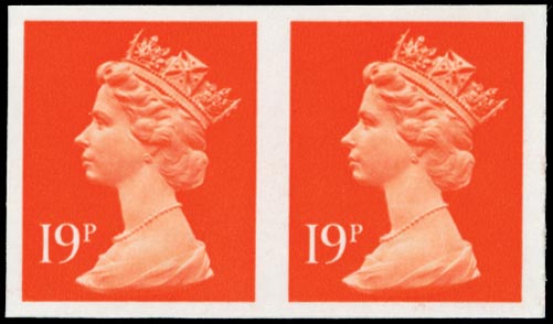 GB 1988  SGX956a Mint imperf (pair)