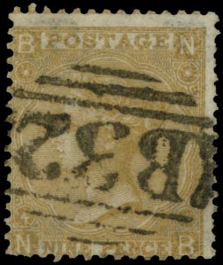 GB 1865  SG98 Pl.4 Used - in Buenos Ayres, Argentina