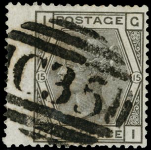 GB 1875  SG147 Pl.15 Used - in Panama, Colombia