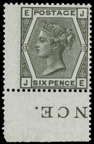 GB 1874  SG146 Pl.13 Mint - unmounted o.g. example (JE)
