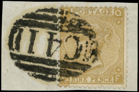 GB 1867  SG110 Pl.4 Used - in Guayaquil, Ecuador