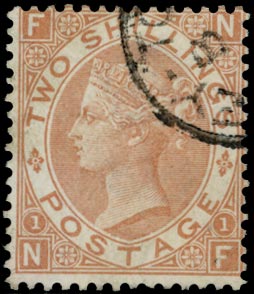 GB 1880  SG121 Pl.1 Used - in Greytown, Nicaragua