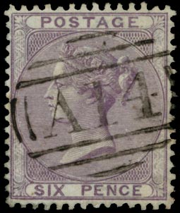 GB   SG68 Used - VFU Scarborough, Tobago 'A14' numeral