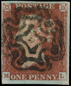 GB 1841  SG8 Pl.42 Used - Kilmarnock distinctive MC