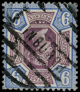GB 1887  SG209wi Used - Wmk. Inverted