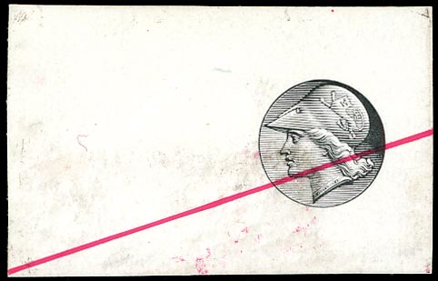 GB c.1900 Essay - De La Rue dummy stamp proof