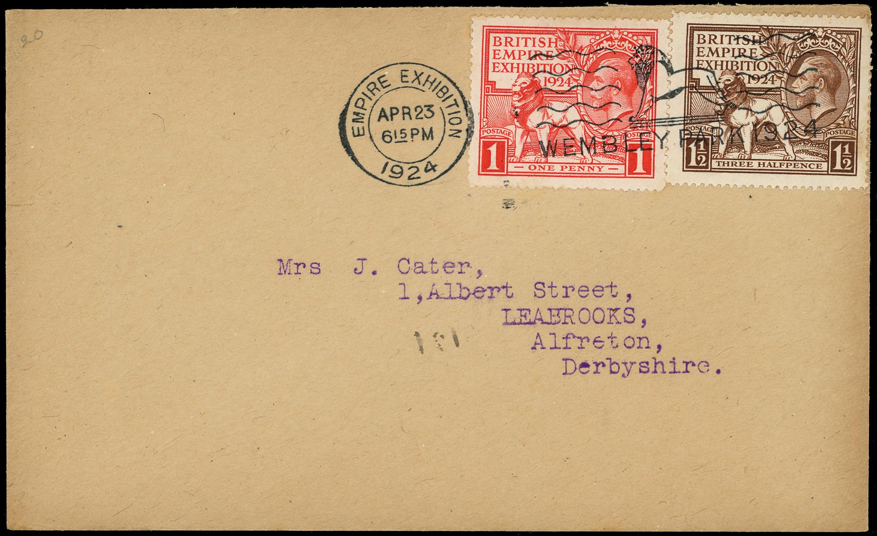 GB 1924  SG430/1 Cover - First Day Cover