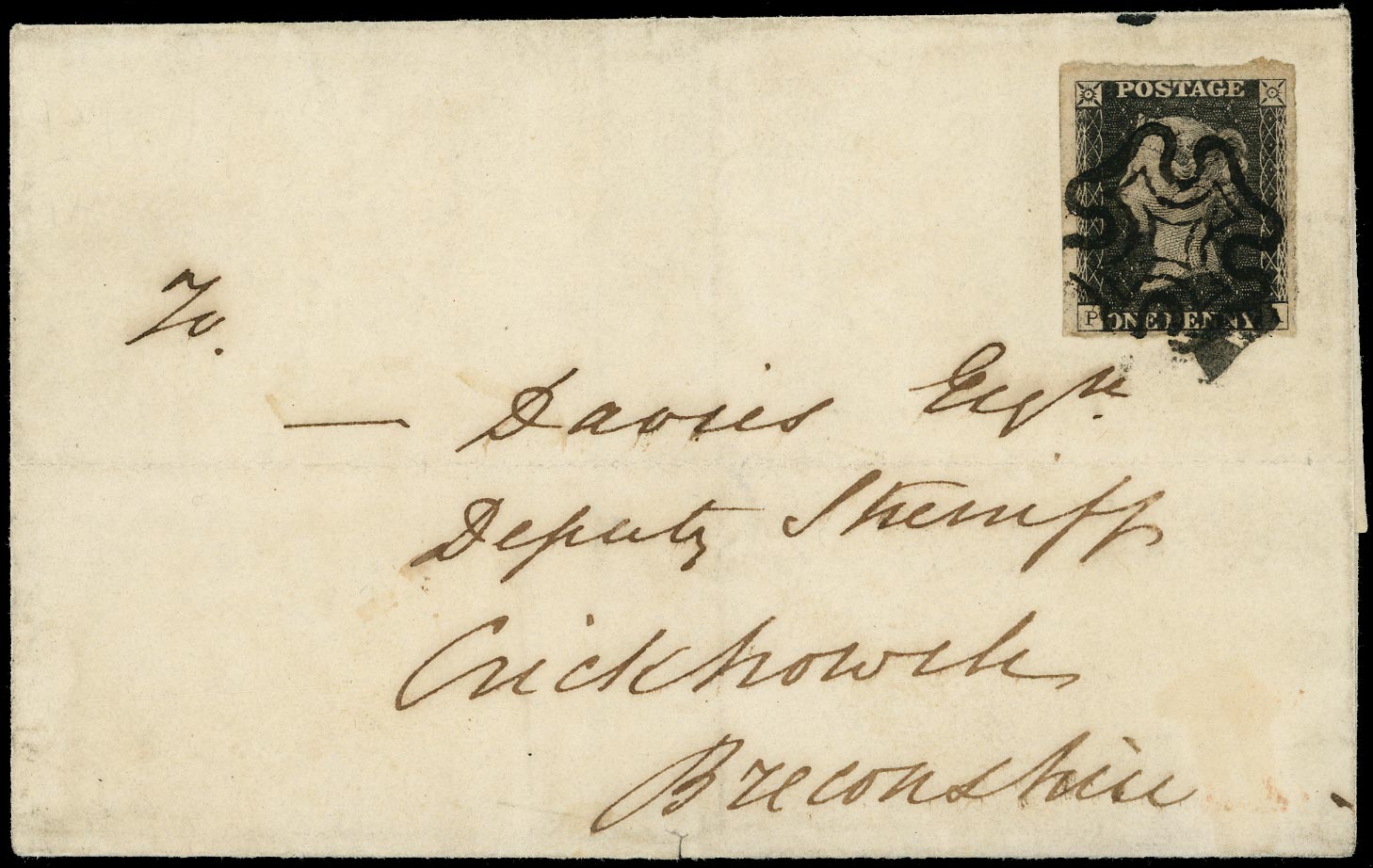 GB 1840  SG3 Pl.11 Penny Black