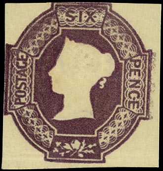 GB 1854  SG60wk Mint - unused o.g. 6d purple (Wmk Inv & Rev) Cat £19,500