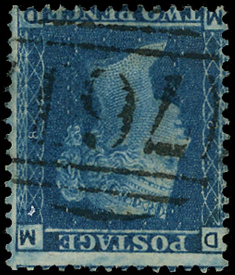 GB 1858  SG45wi Pl.8 Used - Wmk Inverted