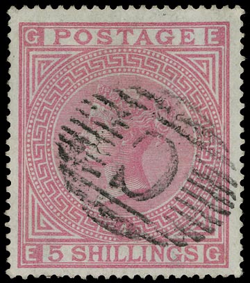 GB 1883  SG130 Pl.4 Used - VFU example (EG) Constantinople numeral