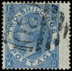 GB 1867  SG120 Pl.1 Used - in Valparaiso, Chile