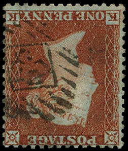 GB 1855  SG22wi Pl.R5 Used - VFU Wmk. Inverted (KK)