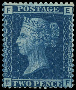 GB 1859  SG45 Pl.8 Mint - U/M o.g. example (EF)