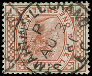 GB 1881  SGT10wi Pl.11 Telegraph - VFU cds example