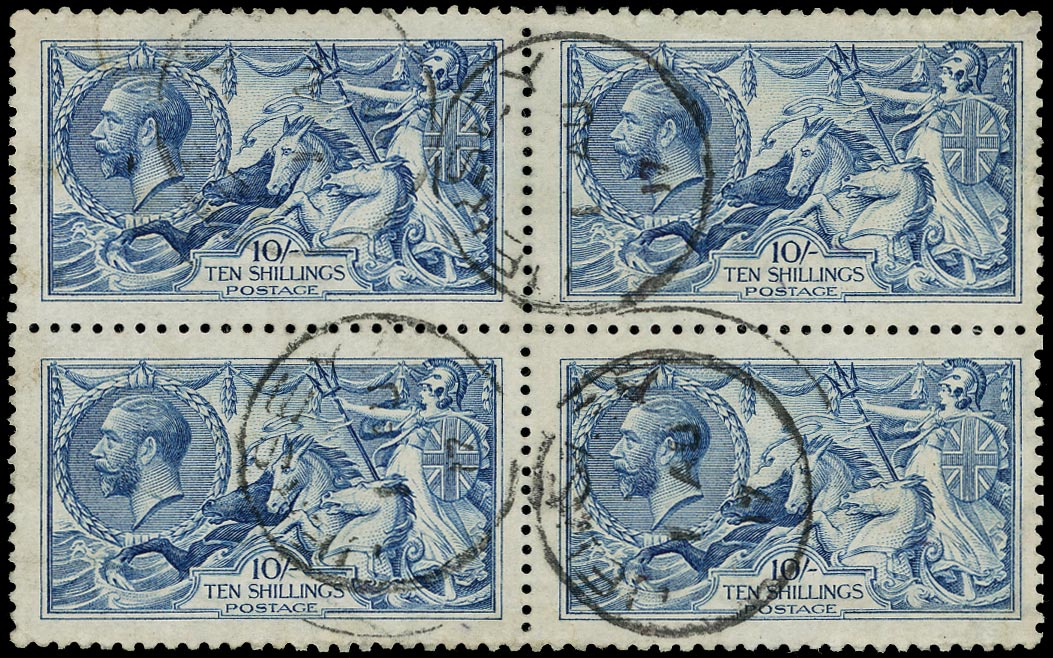 GB 1915  SG412var Used - Bright blue