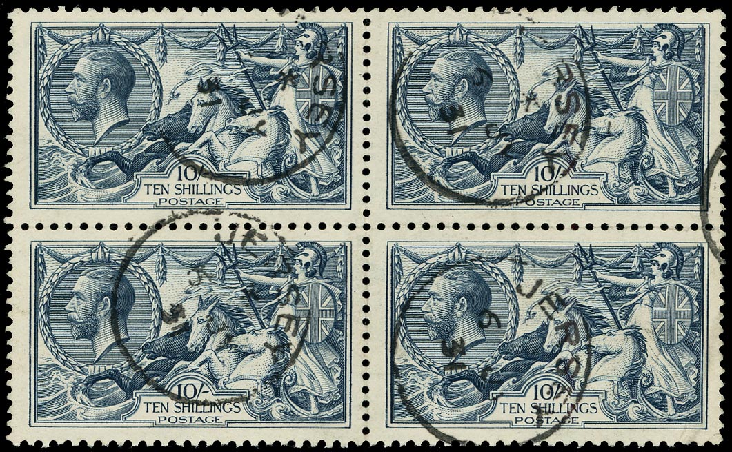 GB 1919  SG417var Used - Blackish blue (Steel blue)