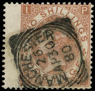 GB 1880  SG121 Pl.1 Used - fourth day of issue.