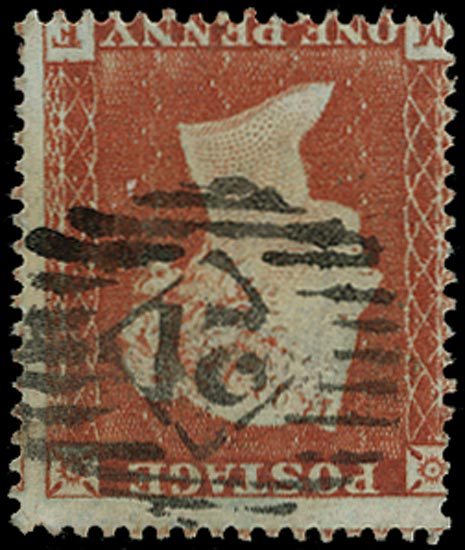 GB 1854  SG17wi Used - Wmk. Inverted