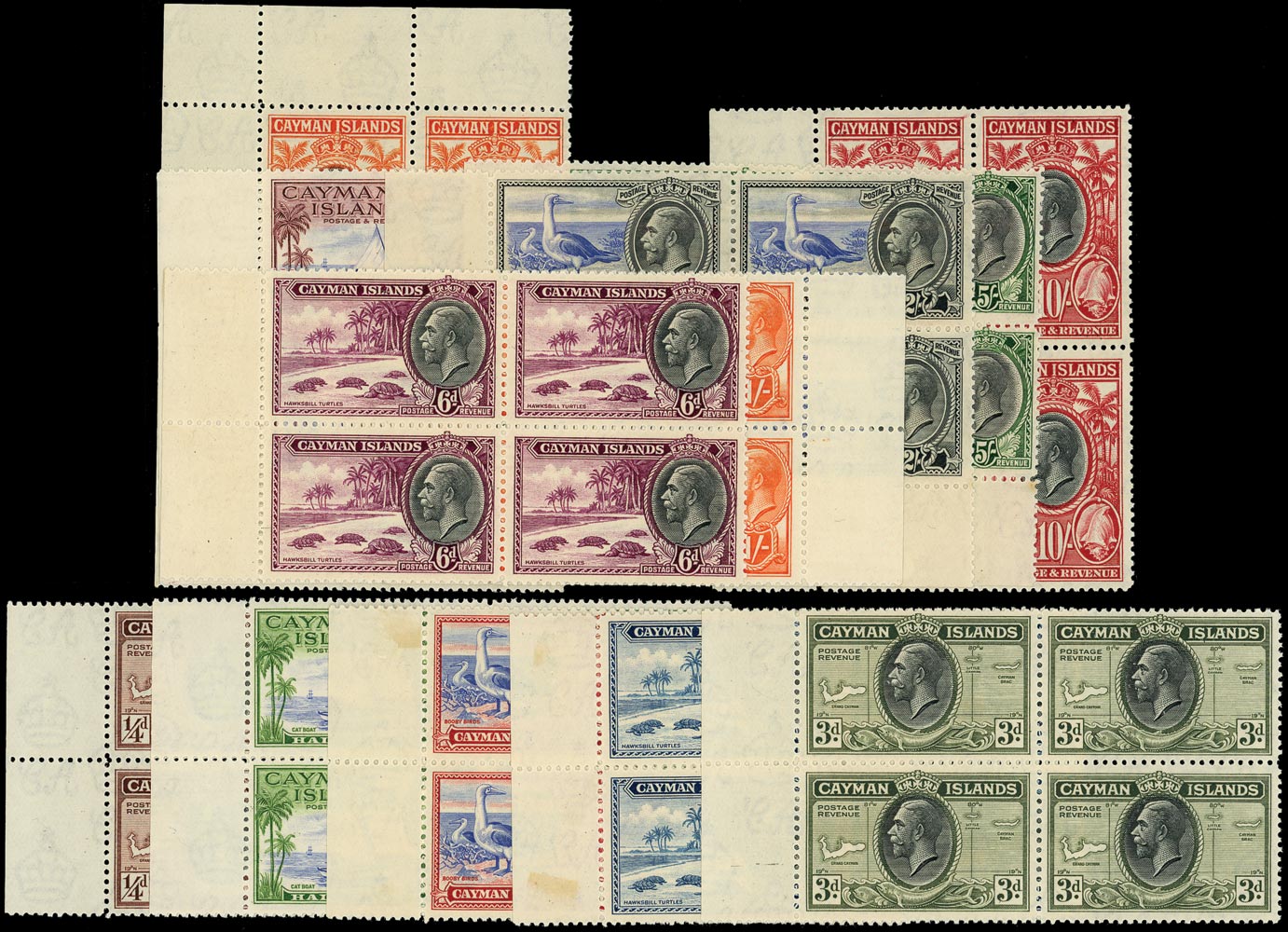CAYMAN ISLANDS 1935  SG96/107 Mint unmounted KGV set of 12 to 10s