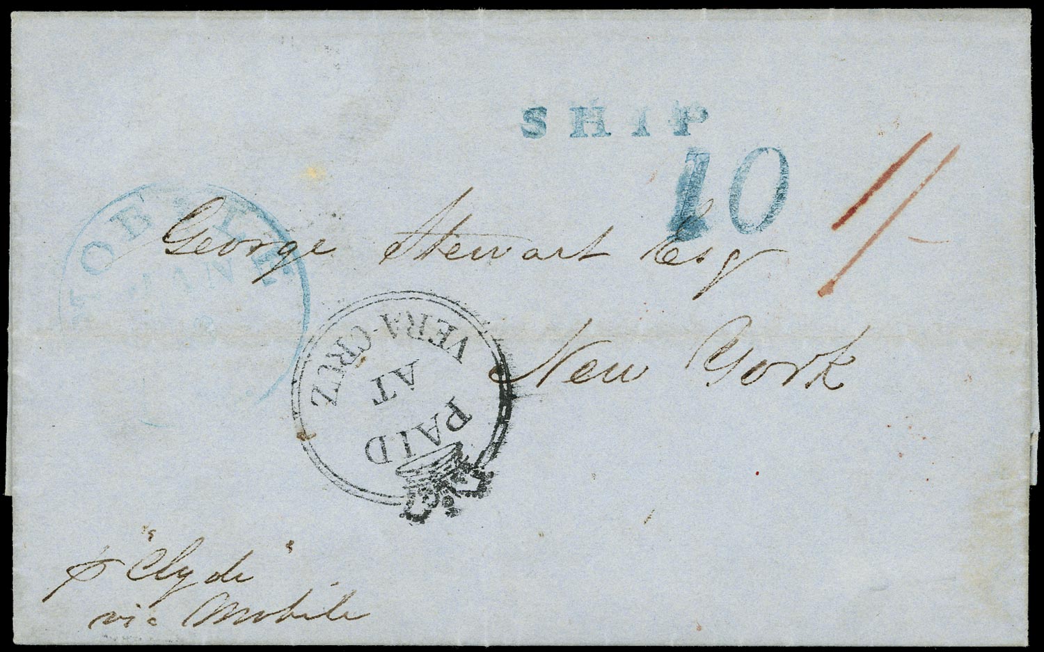 GB 1850  SGCC3 Cover - Vera Cruz Crowned Circle