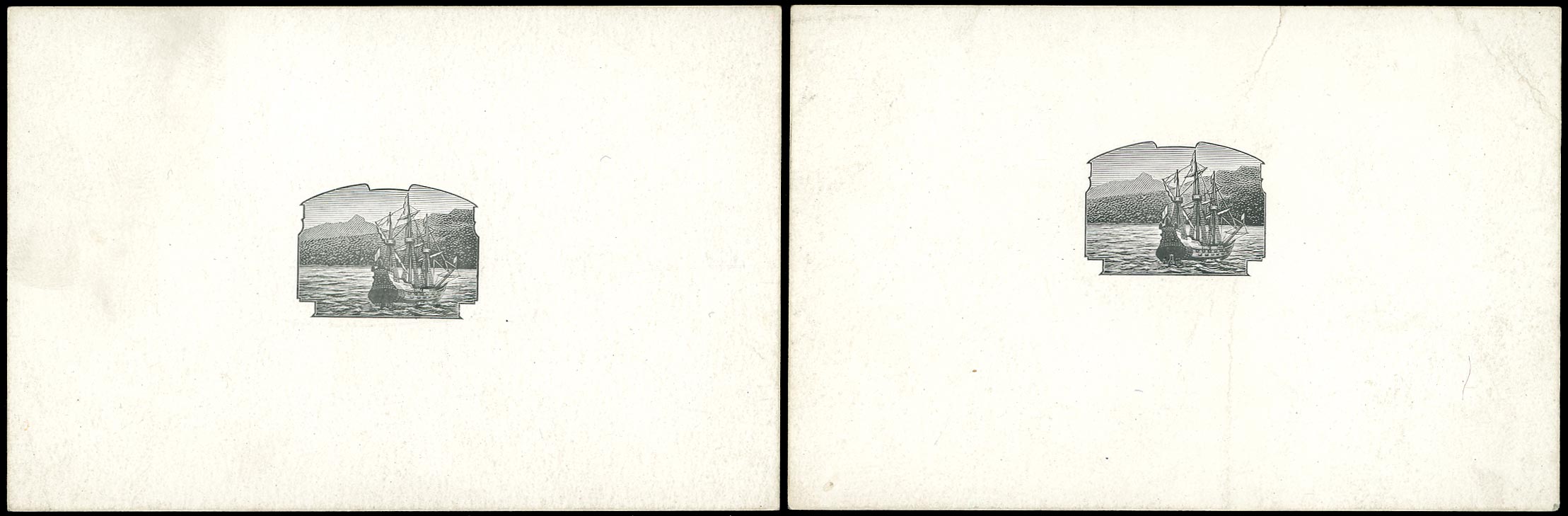 ST KITTS NEVIS 1923  SG48/60 Proof of Tercentenary vignette types A and B