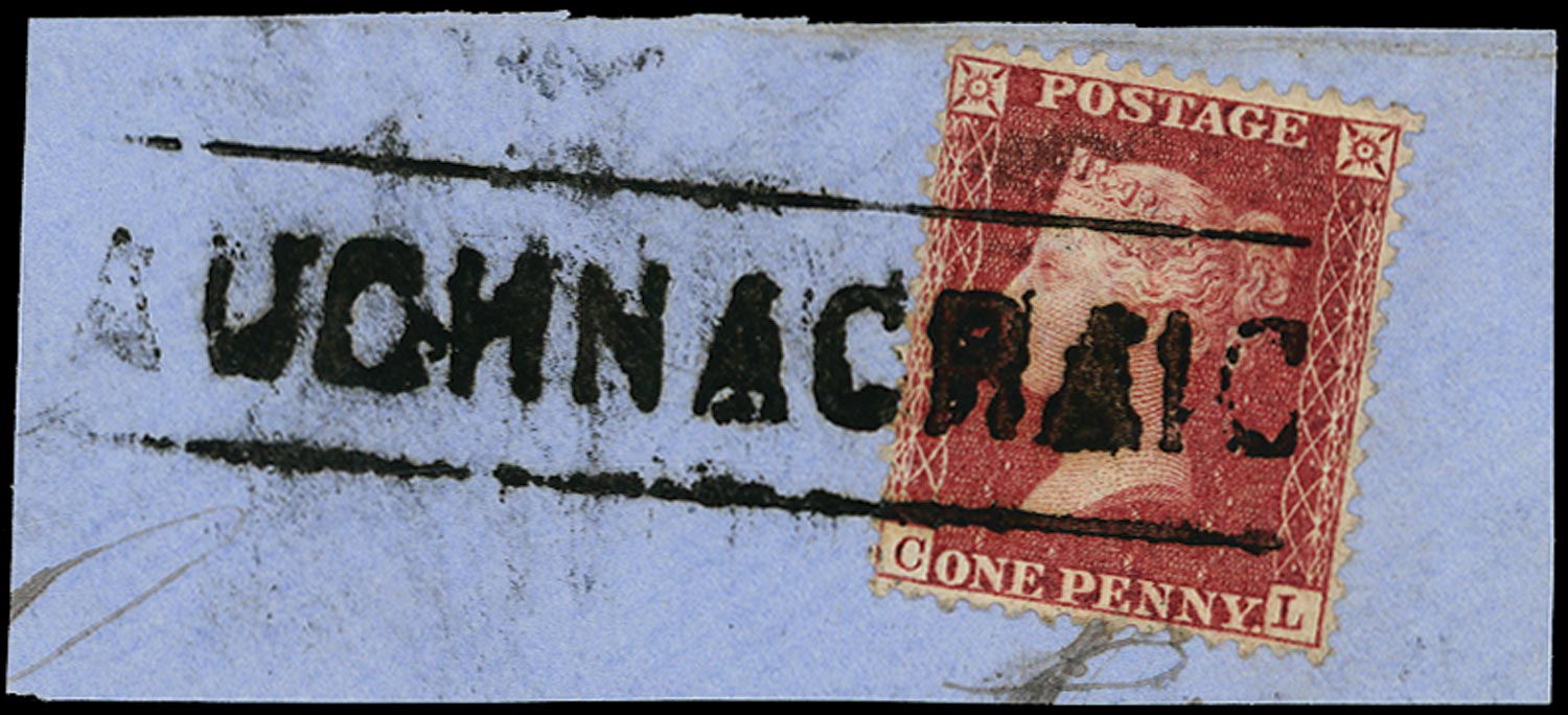 GB 1857  SG40 Pl.56 Used 'AUCHNACRAIG' Scots local