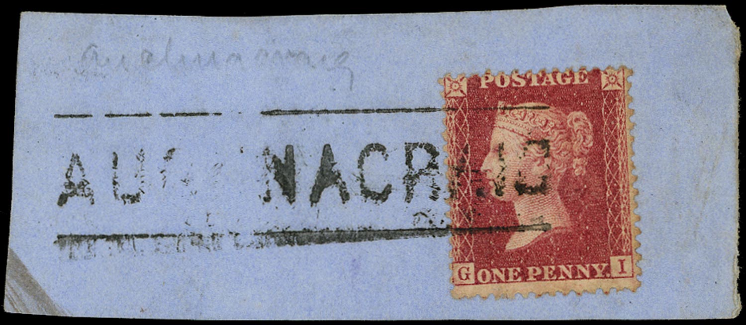 GB 1857  SG40 Pl.59 Used 'AUCHNACRAIG' Scots local