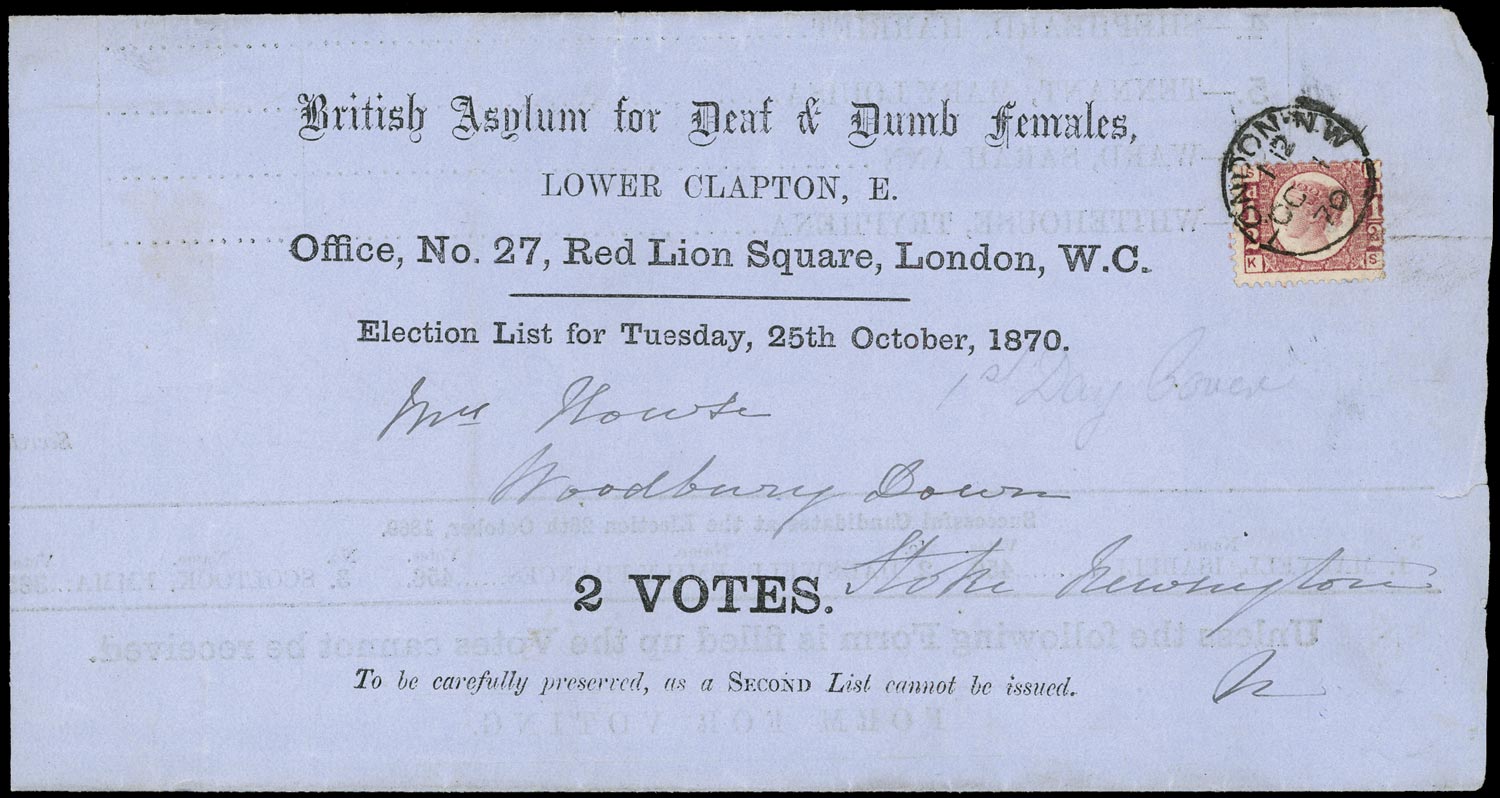 GB 1870  SG48 Pl.1 Cover