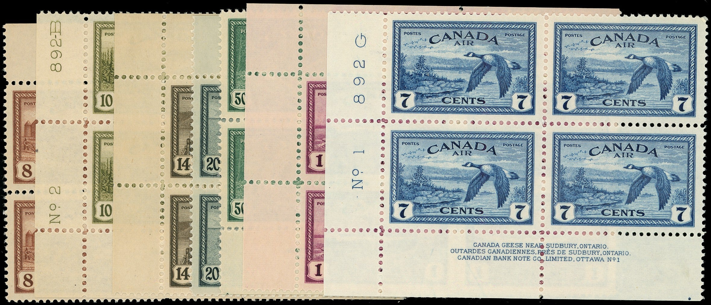 CANADA 1946  SG401/07 Mint unmounted Peace set of 14 to $1