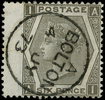 GB 1873  SG125 Pl.12 Used - VFU Bolton cds example
