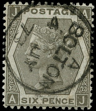 GB 1873  SG125 Pl.12 Used - VFU Bolton cds example