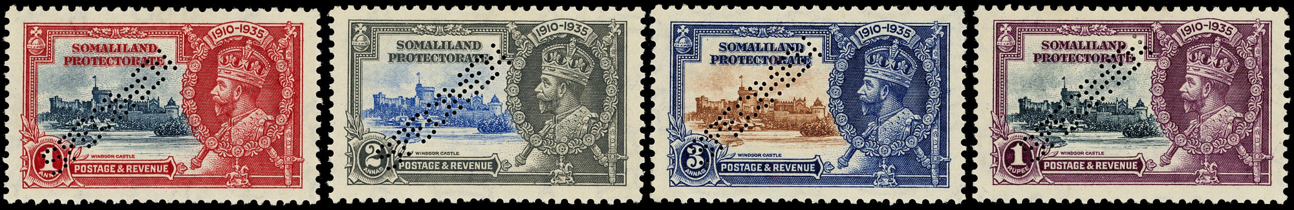 SOMALILAND PROTECT 1935  SG86s/89s Specimen Silver Jubilee set of 4