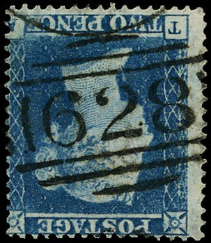 GB 1854  SG19wi Pl.4 Used - VFU WMK inverted (TA)