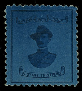 C.G.H. - MAFEKING 1900  SG20 Mint 'Baden-Powell' 3d deep blue/blue, design 18&frac12;mm wide