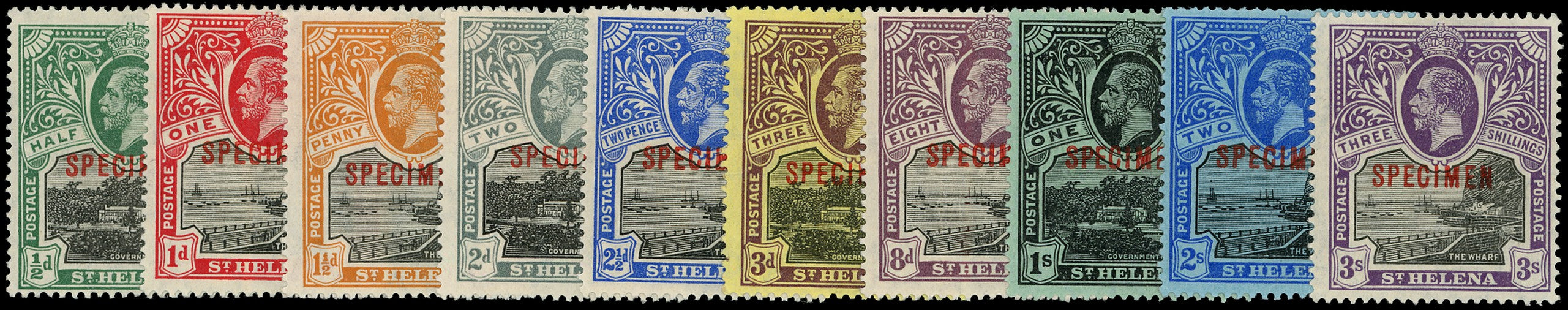 ST HELENA 1912  SG72s/81s Specimen