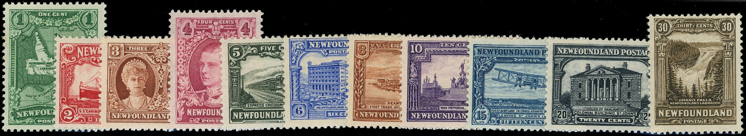 NEWFOUNDLAND 1931  SG198/208 Mint Publicity set of 11 to 30c watermark 106