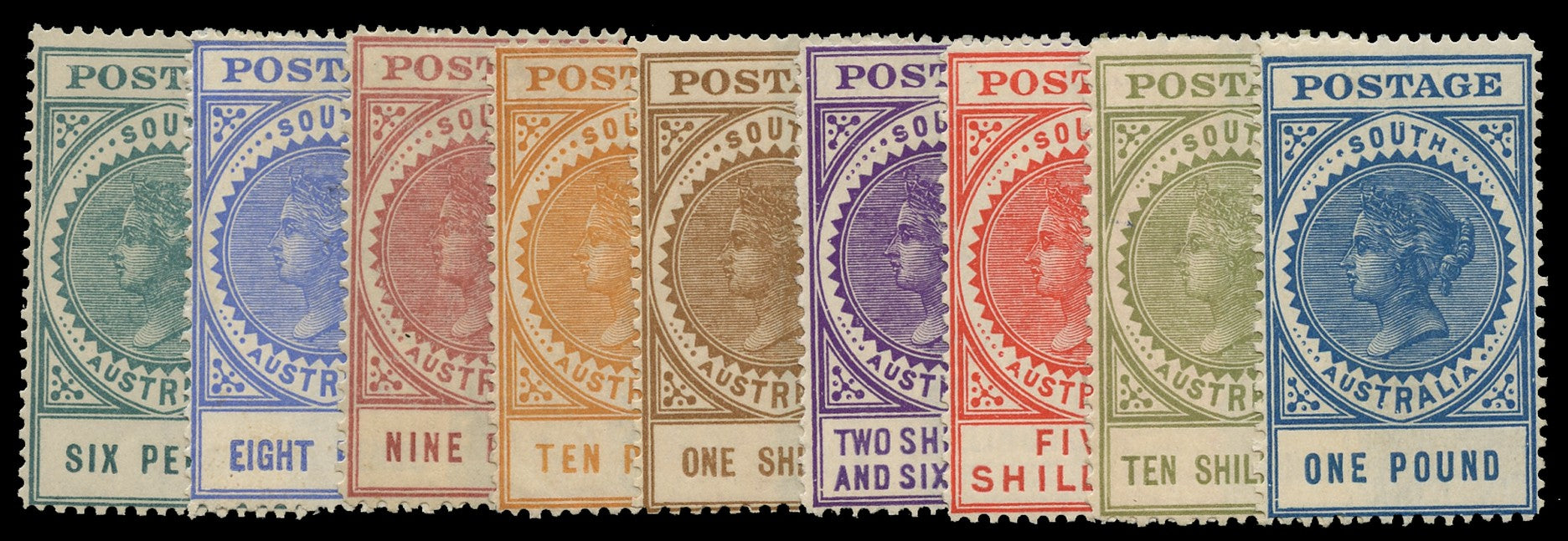 SOUTH AUSTRALIA 1904  SG284/92 Mint thick POSTAGE set of 9 to £1