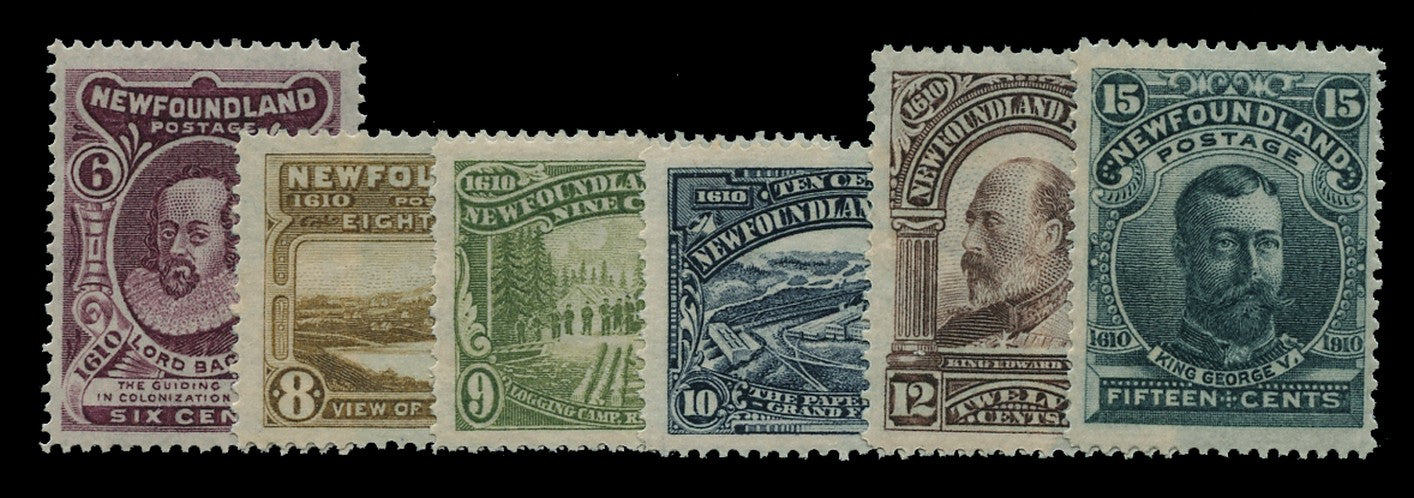 NEWFOUNDLAND 1911  SG111/16 Mint Guy recess printed set of 6 to 15c